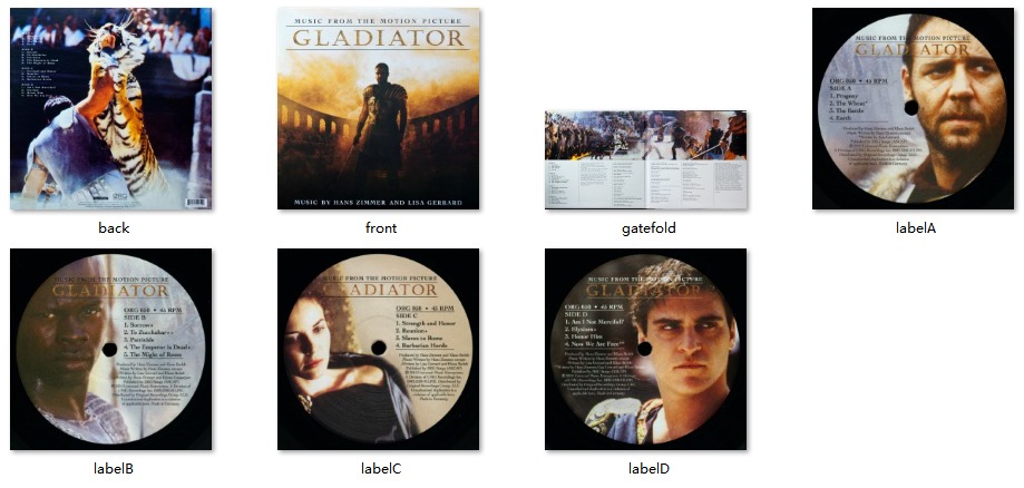 Hans Zimmer & Lisa Gerrard – Gladiator (2000) [黑胶] [FLAC 24bit／192kHz]Vinyl、电影原声、高解析音频2