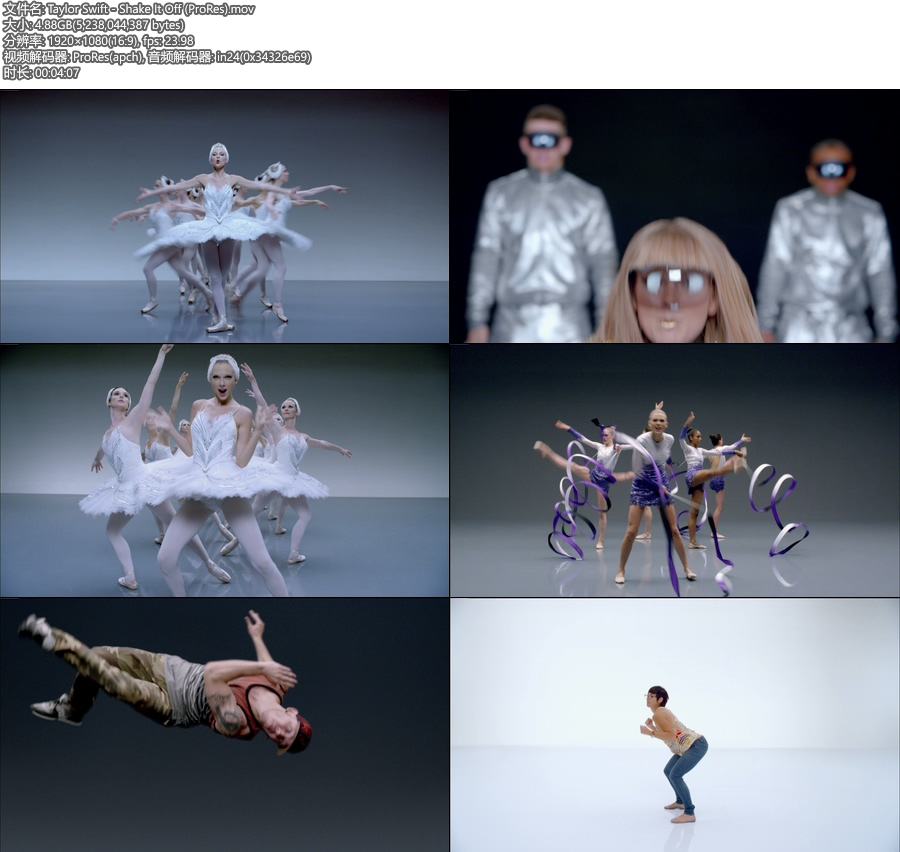 [PR] Taylor Swift – Shake It Off (官方MV) [ProRes] [1080P 4.88G]ProRes、欧美MV、高清MV2