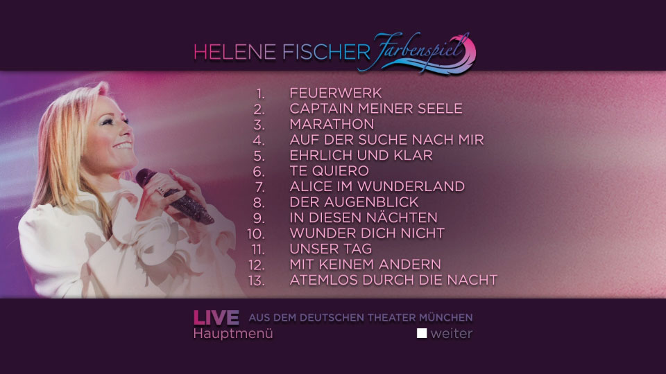 Helene Fischer 海伦·费莎 – Farbenspiel Live : Aus Dem Deutschen Theater Munchen (2013) 1080P蓝光原盘 [BDMV 33.5G]Blu-ray、欧美演唱会、蓝光演唱会12