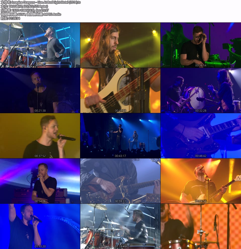 Imagine Dragons 梦龙乐队 – Live At Bud Light Hotel (2014) 1080P HDTV [TS 16.2G]HDTV欧美、HDTV演唱会8