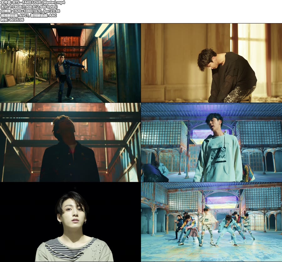 BTS 防弹少年团 – FAKE LOVE (官方MV) [Master] [1080P 1.78G]Master、韩国MV、高清MV2