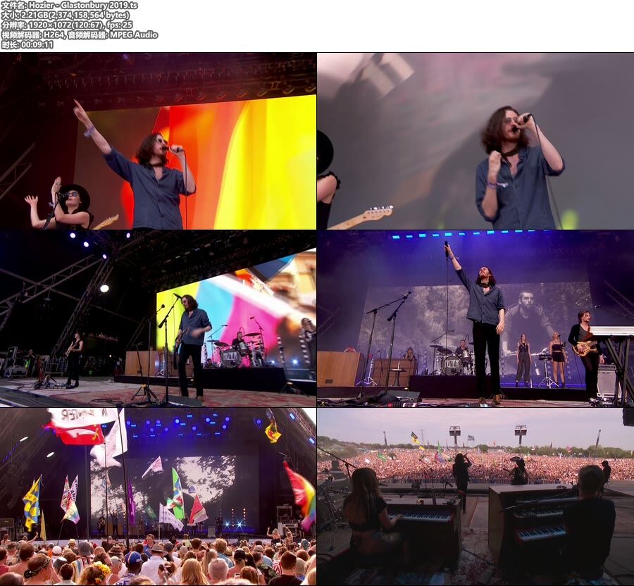 Hozier – Glastonbury 2019 [HDTV 1080P 2.21G]HDTV、欧美现场、高清MV2