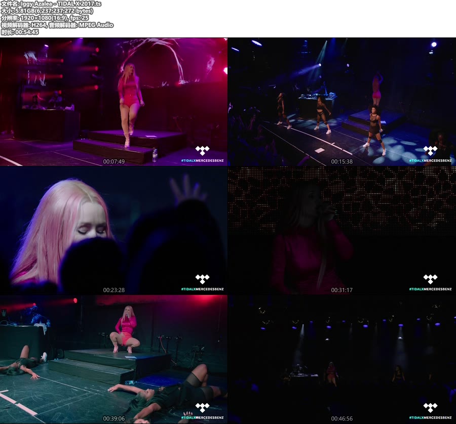 Iggy Azalea – TIDAL X 2017 [HDTV 1080P 5.81G]HDTV、欧美现场、高清MV2