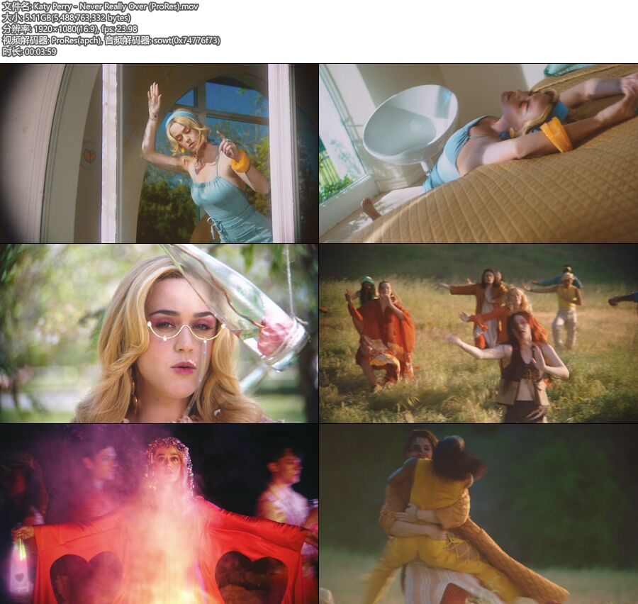 [PR] Katy Perry – Never Really Over (官方MV) [ProRes] [1080P 5.11G]ProRes、欧美MV、高清MV2