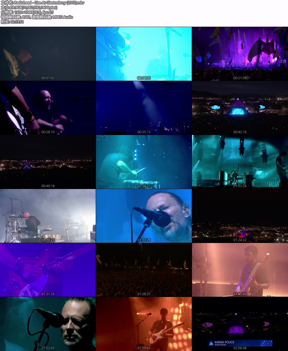 Radiohead 电台司令 – Live at Glastonbury 格拉斯顿伯里音乐节 (2017) 1080P HDTV [MKV 28.9G]HDTV欧美、HDTV演唱会8