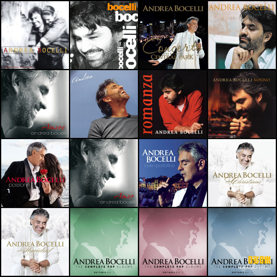 安德烈·波切利 Andrea Bocelli – The Complete Pop Albums (2015) 16CD [FLAC 24bit／96kHz 18.2G]Hi-Res、古典音乐、高解析音频2