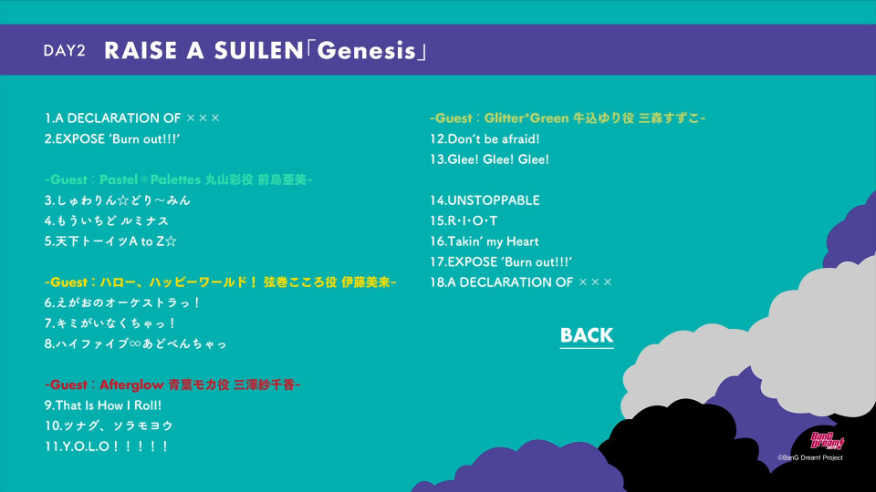 BanG Dream! 7th☆LIVE – DAY2 : RAISE A SUILEN「Genesis」(2020) 1080P蓝光原盘 [BDMV 34.1G]Blu-ray、日本演唱会、蓝光演唱会12