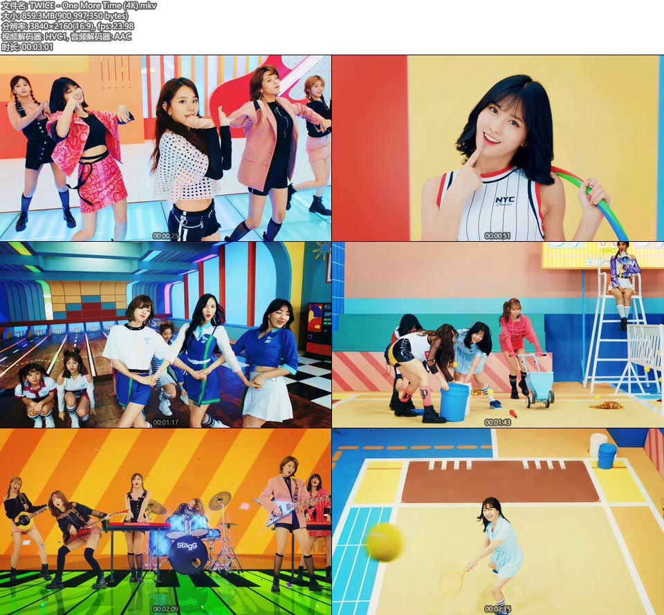 [4K] TWICE – One More Time (官方MV) [2160P 859M]4K MV、韩国MV、高清MV2