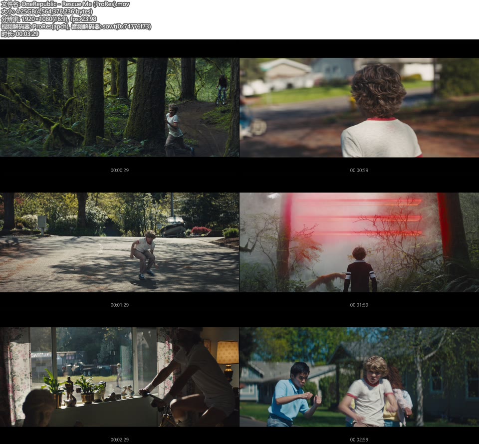 [PR] OneRepublic – Rescue Me (官方MV) [ProRes] [1080P 4.25G]ProRes、欧美MV、高清MV2