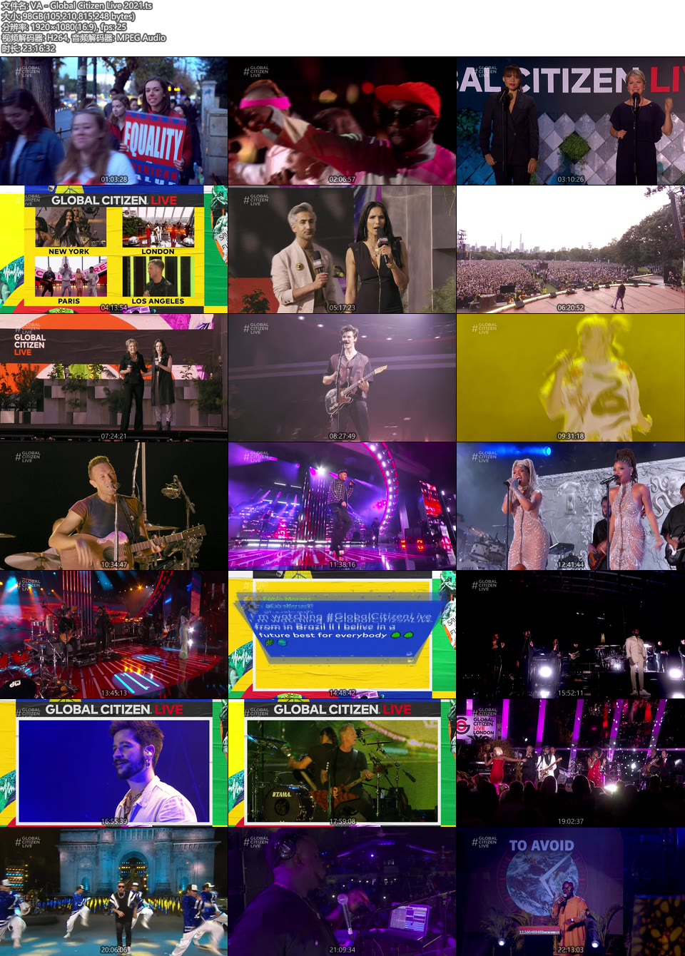 全球公民 : 2021抗疫慈善演唱会 Global Citizen Live 2021 (2021.09.25) 1080P HDTV [TS 97.9G]HDTV、欧美演唱会、蓝光演唱会22