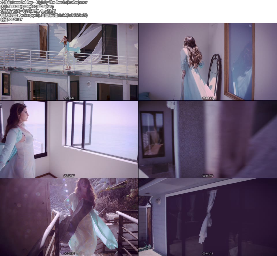 [PR] Lana Del Rey – High By The Beach (官方MV) [ProRes] [1080P 5.88G]ProRes、欧美MV、高清MV2