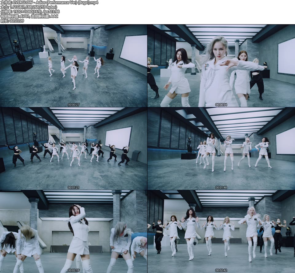 EVERGLOW – Adios (Performance Ver) (Bugs!) [1080P 1.11G]Master、韩国MV、高清MV2