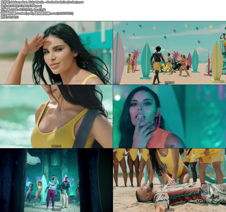 [PR/2K] Maluma feat. Ricky Martin – No Se Me Quita (官方MV) [ProRes] [1080P 8.3G]ProRes、欧美MV、高清MV2