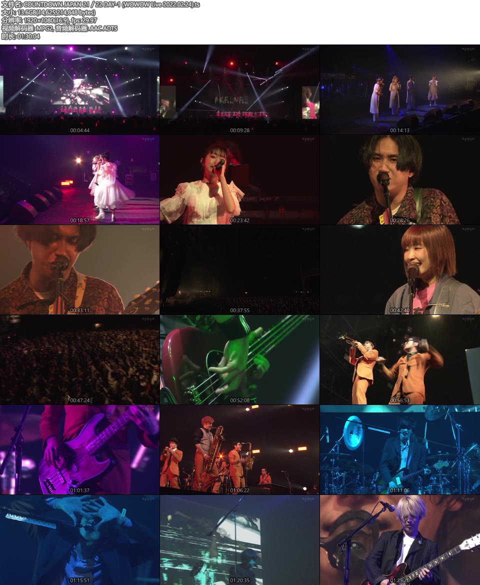 COUNTDOWN JAPAN 21／22 (WOWOW Live 2022.02.24-25) 1080P HDTV [TS 54.5G]HDTV日本、HDTV演唱会6