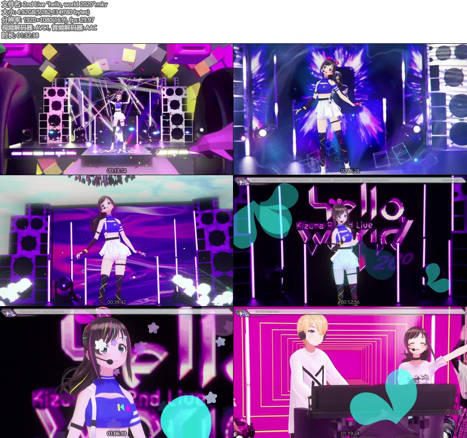 Kizuna AI – 2nd LIVE“hello, world 2020”(2021.01.23) [WEB 8.13G]HDTV日本、HDTV演唱会6