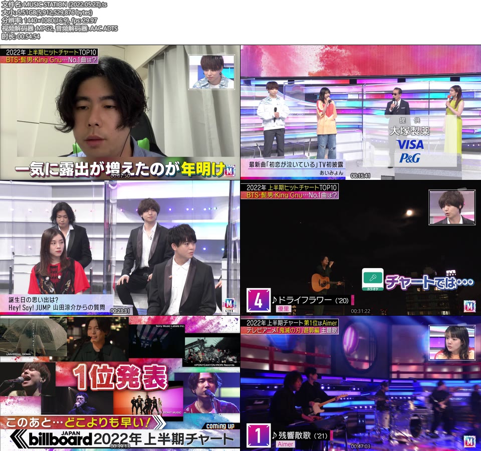MUSIC STATION (2022.05.27) [HDTV 5.51G]HDTV、日本现场、音乐现场2