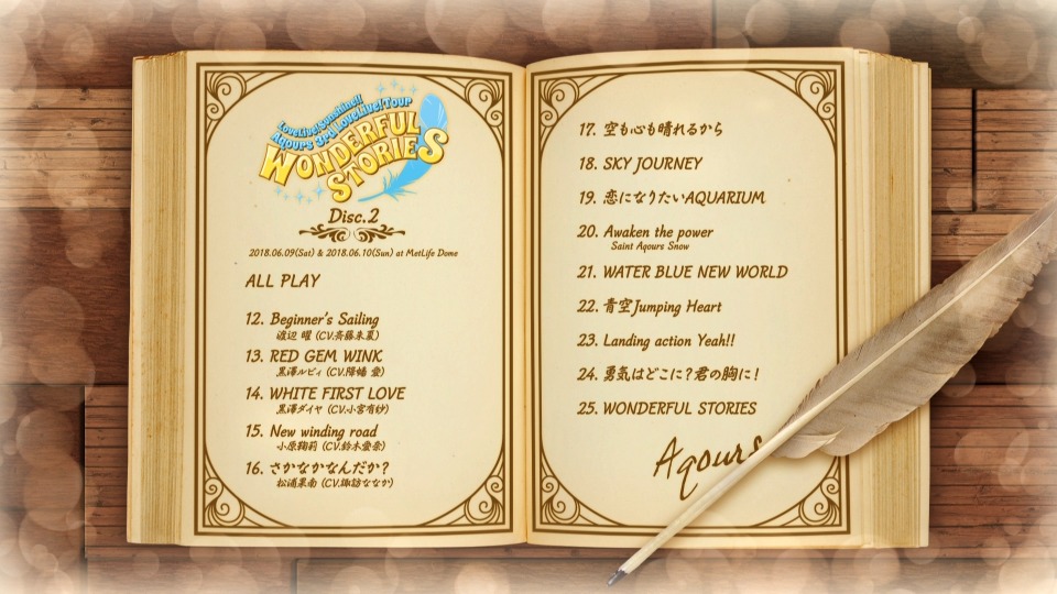 LoveLive! Sunshine!! Aqours 3rd LoveLive! Tour ~WONDERFUL STORIES~ (2019) 1080P蓝光原盘 [6BD BDISO 174.8G]Blu-ray、日本演唱会、蓝光演唱会6