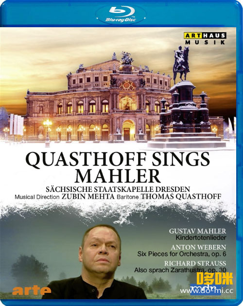 祖宾梅塔 夸斯托夫演唱马勒 Quasthoff Sings Mahler (Zubin Mehta, Thomas Quasthoff) (2021) 1080P蓝光原盘 [BDMV 20.5G]