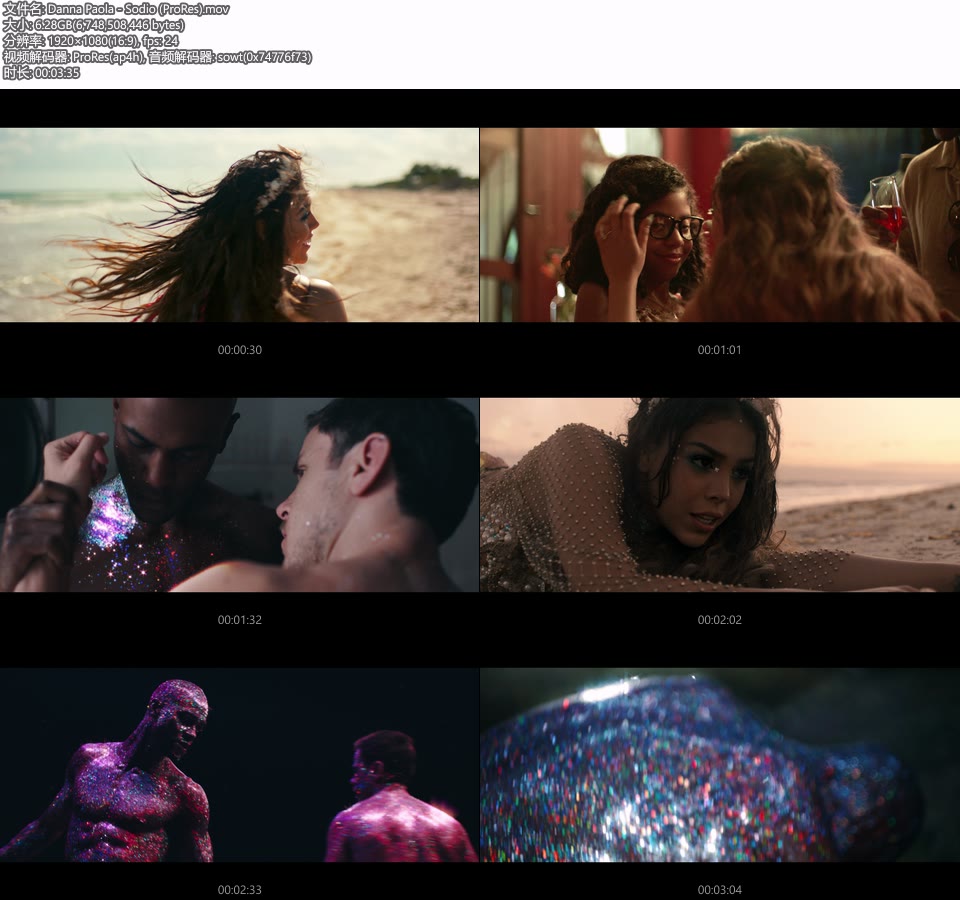 [PR] Danna Paola – Sodio (官方MV) [ProRes] [1080P 6.28G]Master、ProRes、欧美MV、高清MV2