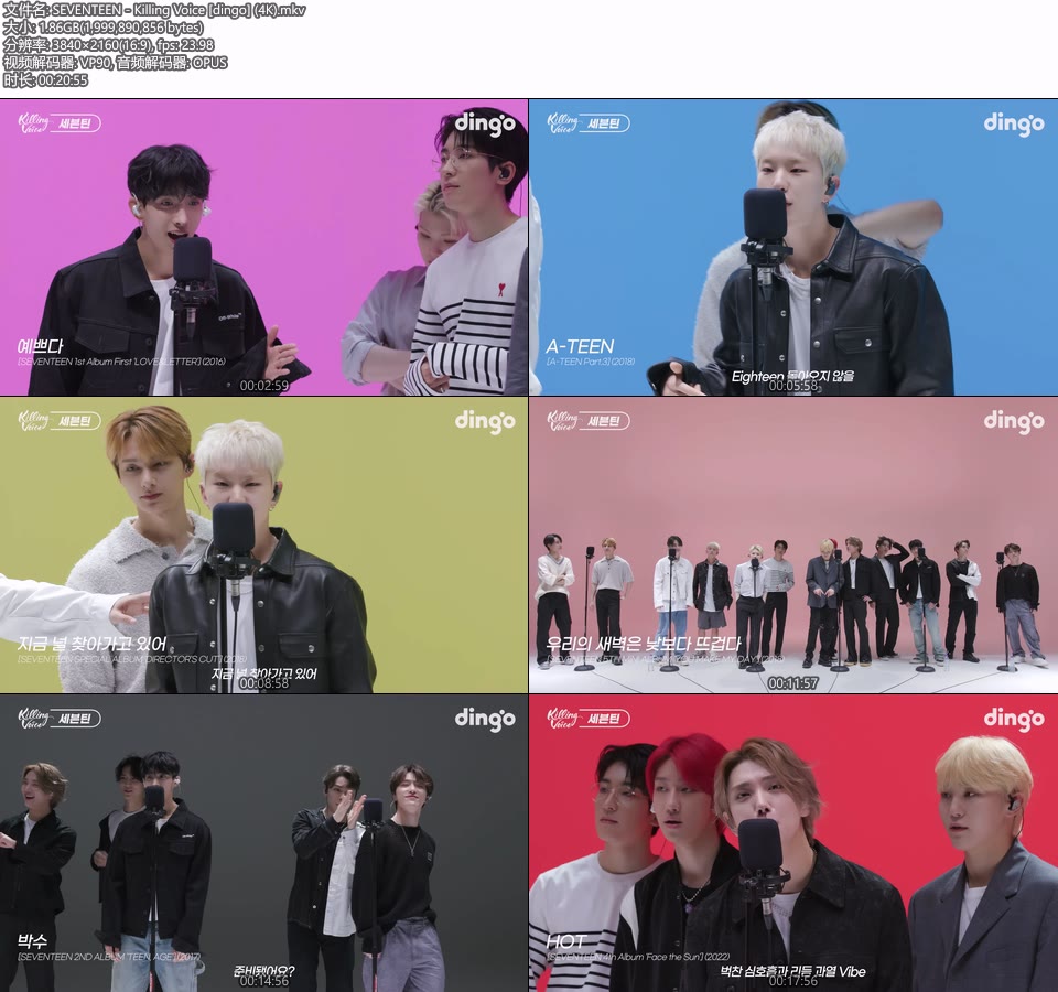 [4K] SEVENTEEN – Killing Voice [dingo] [2160P 1.86G]4K MV、WEB、韩国MV、高清MV2