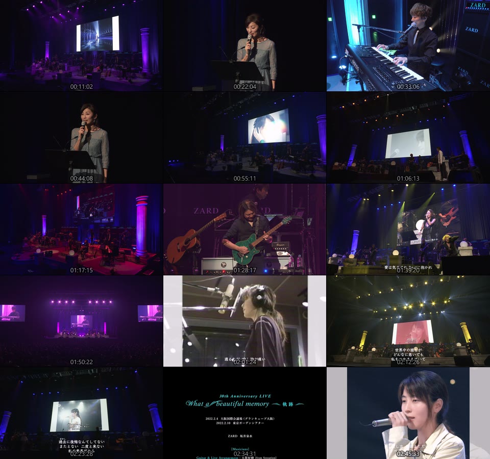 ZARD – ZARD 30th Anniversary LIVE What a beautiful memory ~軌跡~ (2022) 1080P蓝光原盘 [BDISO 45.4G]Blu-ray、推荐演唱会、日本演唱会、蓝光演唱会18