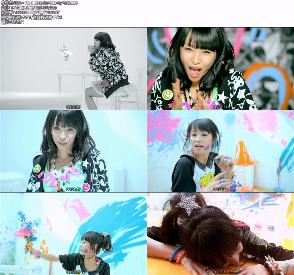 LiSA – I′m a Rock star (官方MV) [蓝光提取] [1080P 1.11G]Master、日本MV、高清MV2