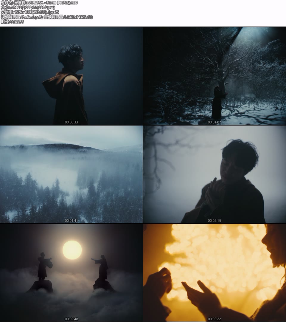 [PR] 吴青峰 x AURORA – Storm (官方MV) [ProRes] [1080P 4.74G]Master、ProRes、华语MV、高清MV2