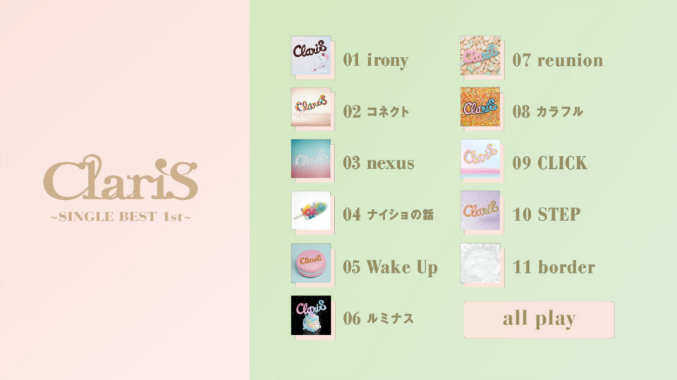 ClariS – ClariS ~SINGLE BEST 1st~ [完全生産限定盤] (2015) 1080P蓝光原盘 [CD+BD BDISO 12.3G]Blu-ray、日本演唱会、蓝光演唱会2