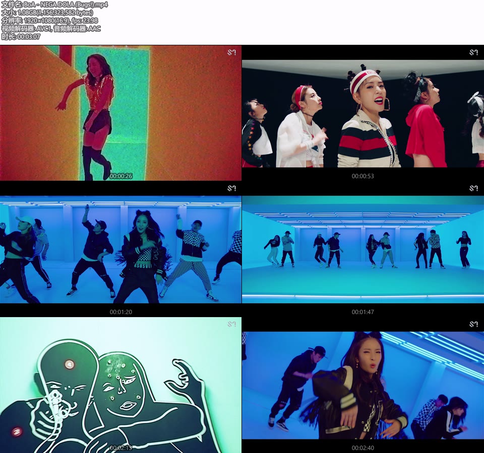 BoA 宝儿 – NEGA DOLA (Bugs!) (官方MV) [1080P 1.08G]Master、韩国MV、高清MV2