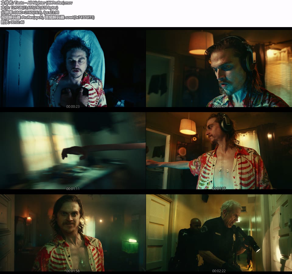 [PR/4K] Tiësto – All Nighter (官方MV) [ProRes] [2160P 12.7G]4K MV、Master、ProRes、欧美MV、高清MV2