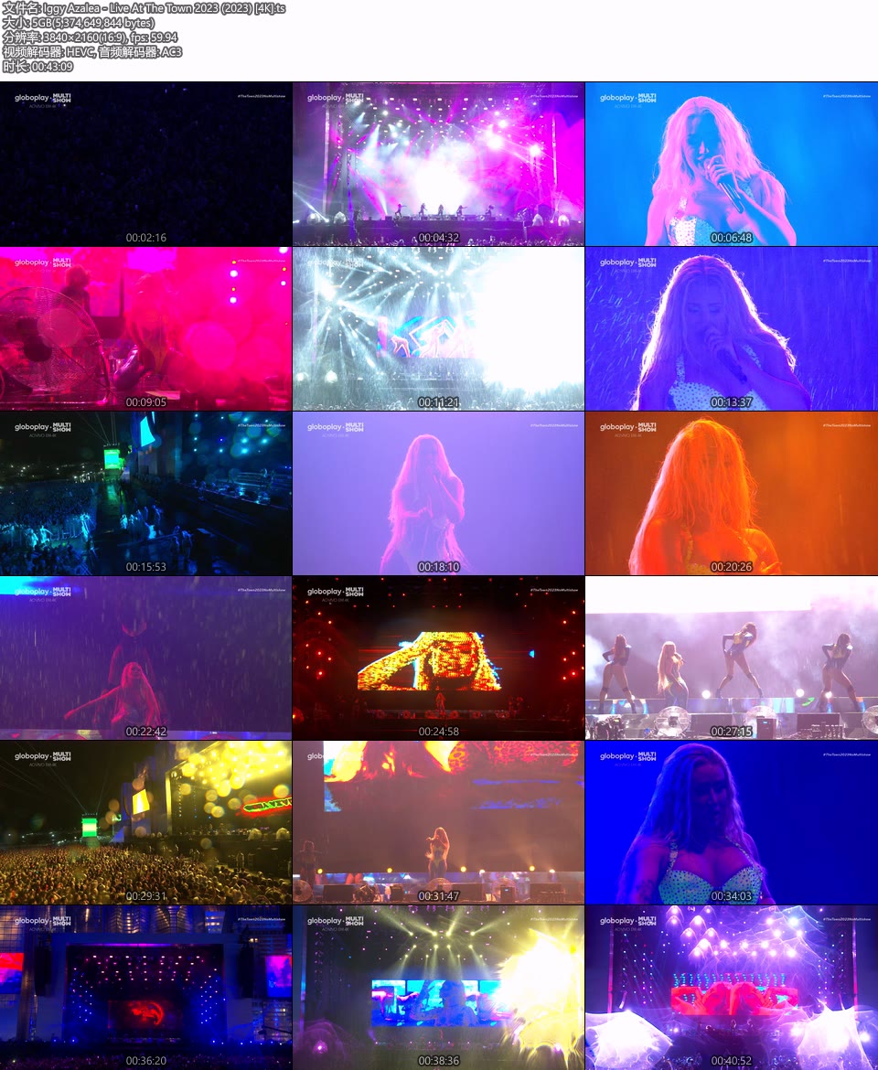 [4K] Iggy Azalea – Live At The Town 2023 (2023) 2160P UHDTV [TS 5.1G]HDTV欧美、HDTV演唱会2