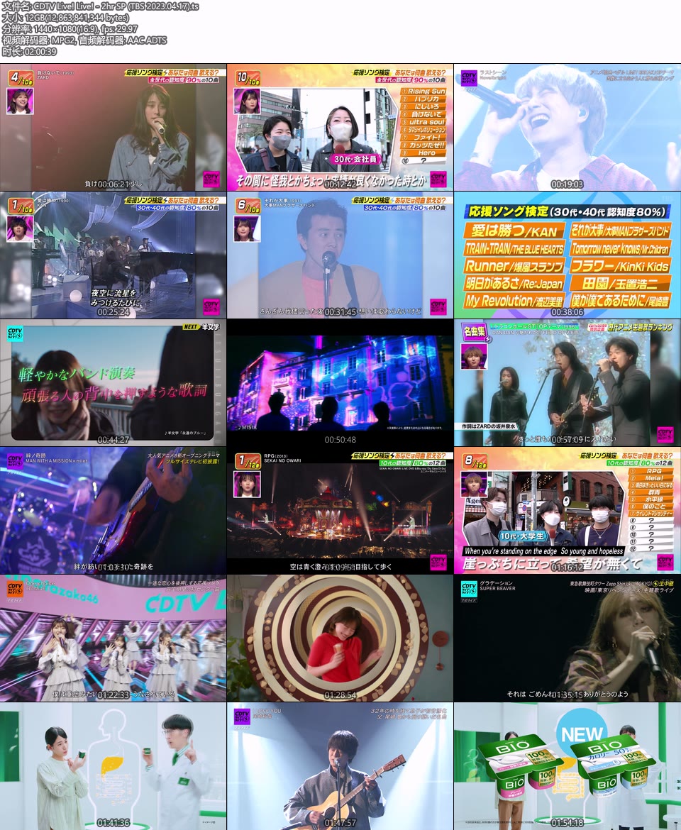 CDTV Live! Live! – 2hr SP (TBS 2023.04.17) 1080P HDTV [TS 11.9G]HDTV日本、HDTV演唱会8