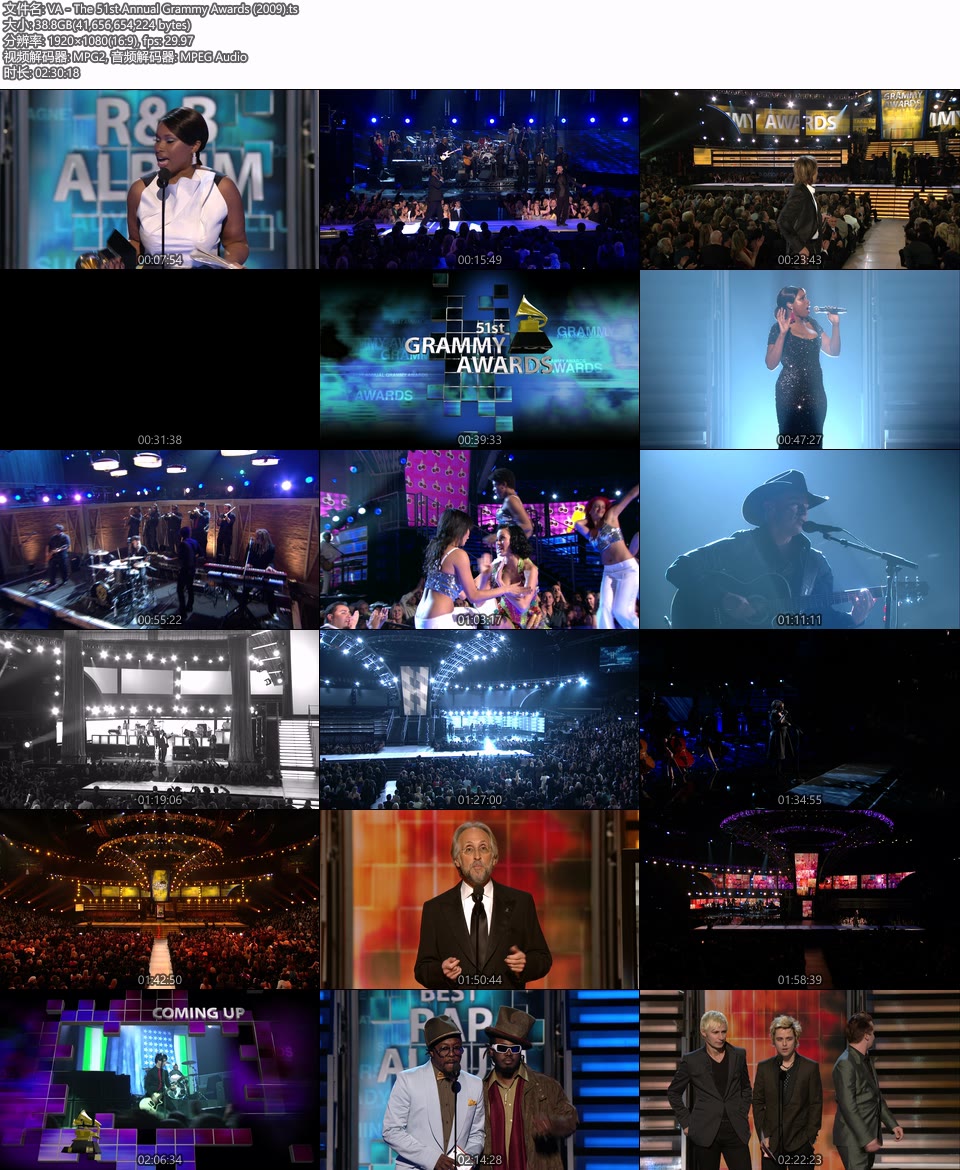 第51届格莱美颁奖典礼 The 51st Annual Grammy Awards (2009) 1080P HDTV [TS 38.8G]HDTV欧美、HDTV演唱会32