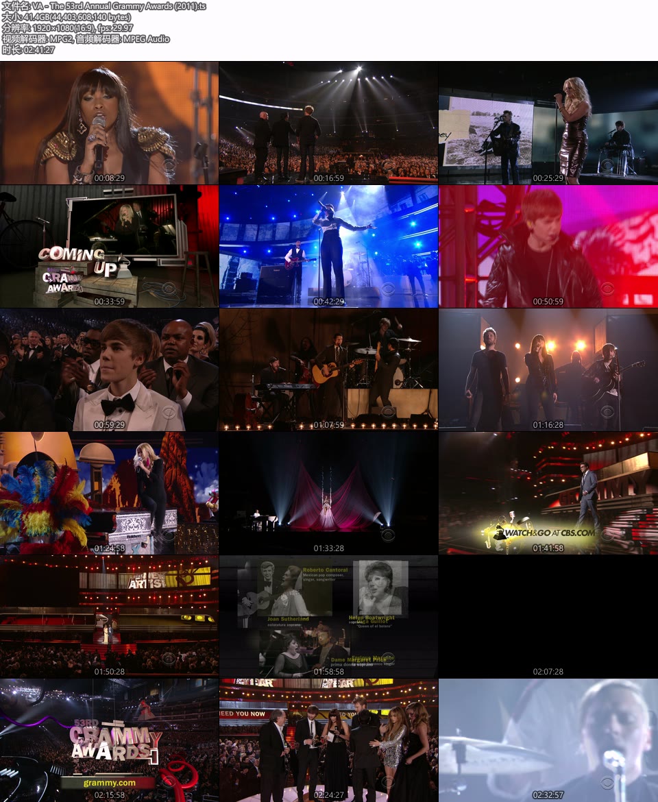 第53届格莱美颁奖典礼 The 53rd Annual Grammy Awards (2011) 1080P HDTV [TS 41.4G]HDTV欧美、HDTV演唱会32