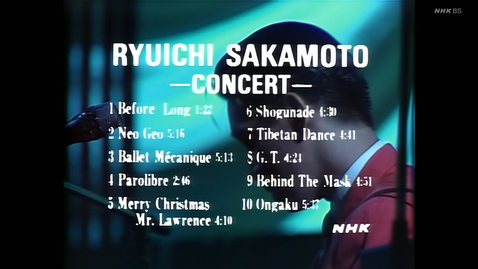 坂本龍一 – Ryuichi Sakamoto Concert Remastered (NHK BS 2024.04.06) 1080P HDTV [TS 11.5G]HDTV日本、HDTV演唱会2