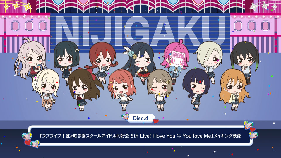 LoveLive! 虹ヶ咲学園スクールアイドル同好会 6th Live! I love You = You love Me Blu-ray Memorial BOX (2024) 1080P蓝光原盘 [4BD BDISO 100.1G]Blu-ray、推荐演唱会、日本演唱会、蓝光演唱会16