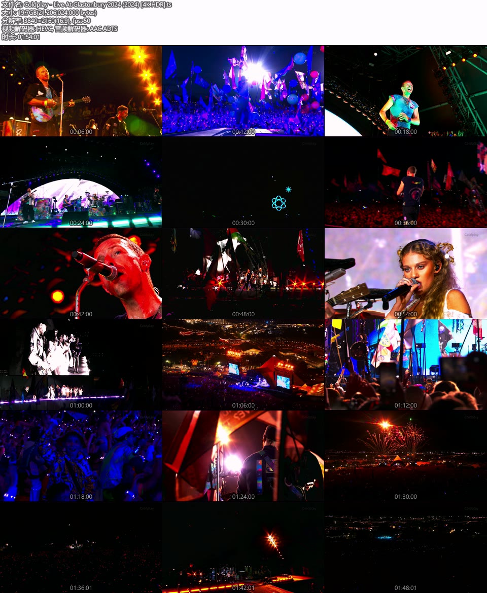 Coldplay – Live At Glastonbury 2024 (2024) 2160P 4K HDR WEB [TS 19.7G]HDTV欧美、HDTV演唱会2