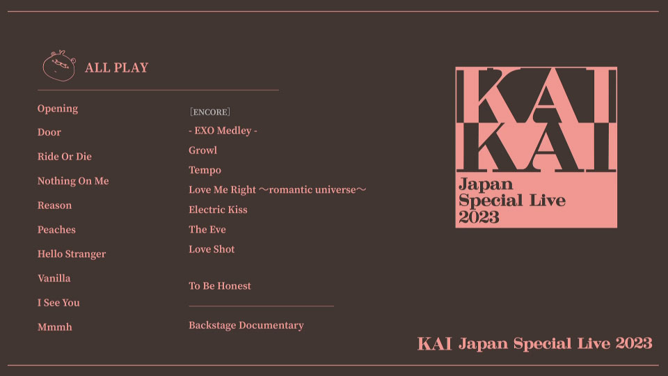 KAI (EXO) – KAI Japan Special Live 2023 (2023) 1080P蓝光原盘 [BDMV 20.3G]Blu-ray、蓝光演唱会、韩国演唱会10