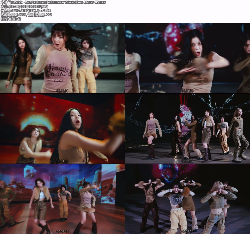 [4K] NMIXX – Run For Roses (Performance Video) (无标 Clean Master) (官方MV) [2160P 4.97G]4K MV、Master、韩国MV、高清MV2