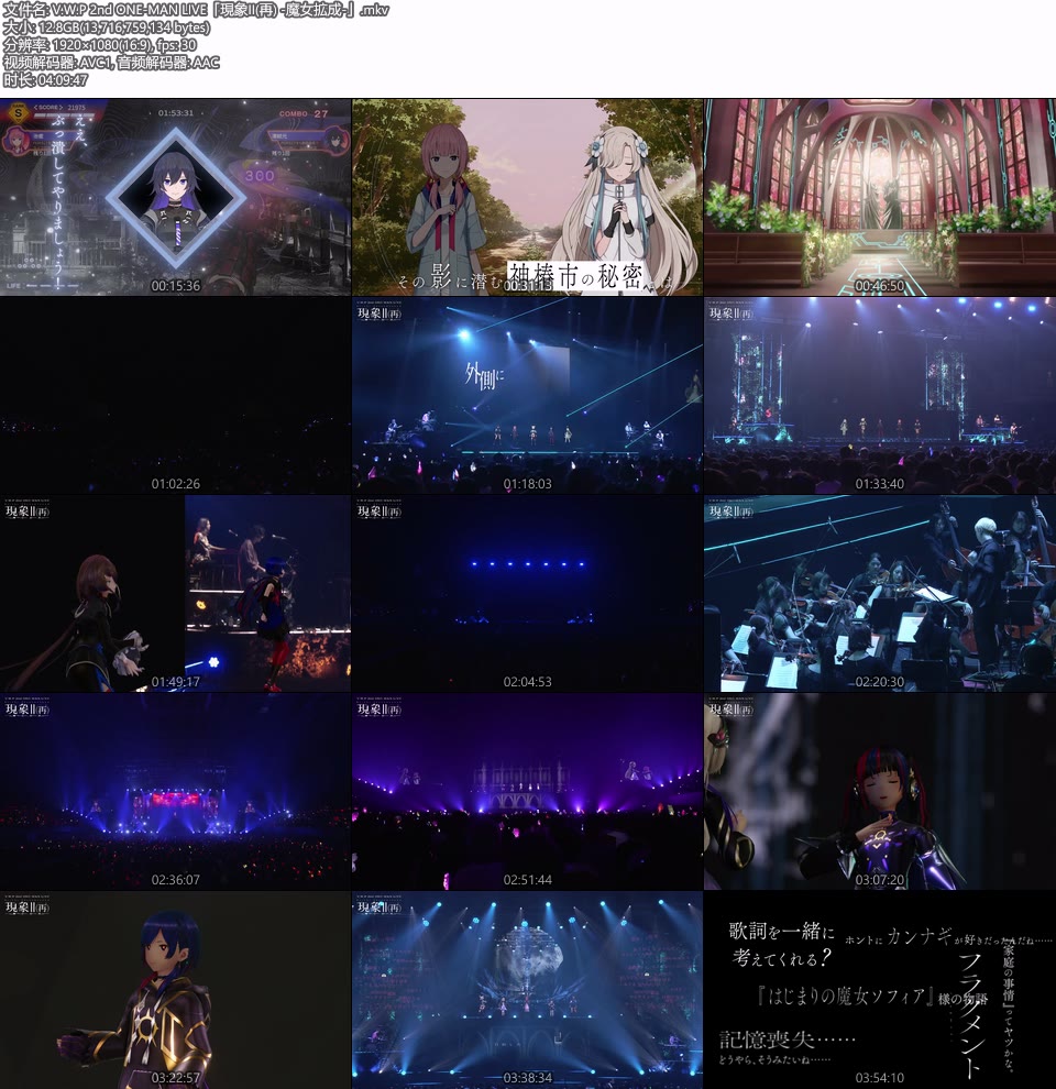 V.W.P 2nd ONE-MAN LIVE「現象II(再) -魔女拡成-」(2024.11.02) 1080P WEB [MKV 25.5G]HDTV日本、HDTV演唱会2