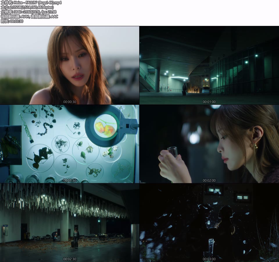 [4K] Heize – FALLIN′ (Bugs!) (官方MV) [2160P 2.35G]4K MV、Master、韩国MV、高清MV2