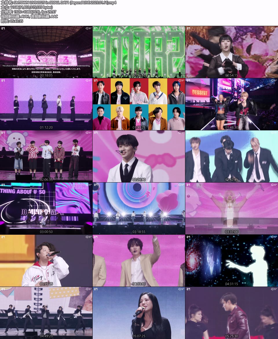 SMTOWN LIVE 2025 in SEOUL (Beyond LIVE 2025.01.11-12) 1080P WEB [MP4 22.3G]HDTV、HDTV演唱会、HDTV韩国、蓝光演唱会、韩国演唱会2