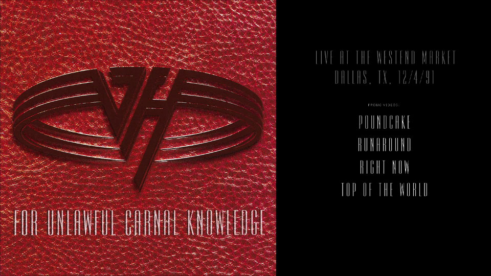 Van Halen 范海伦 – For Unlawful Carnal Knowledge (2024) 1080P蓝光原盘 [BDMV 10.1G]Blu-ray、Blu-ray、摇滚演唱会、欧美演唱会、蓝光演唱会10