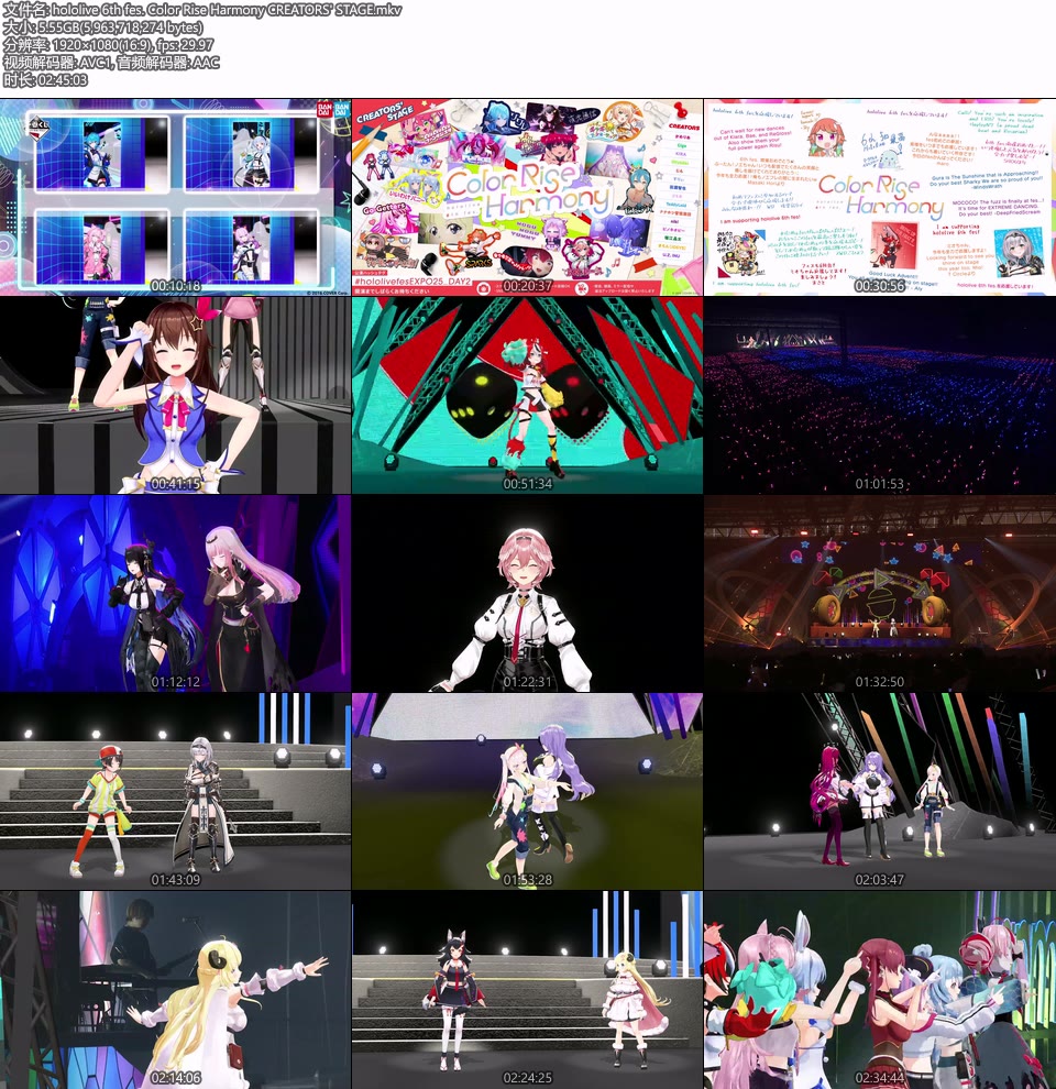 hololive 6th fes. Color Rise Harmony (2025.03.09) 1080P WEB [MKV 28.6G]HDTV日本、HDTV演唱会2