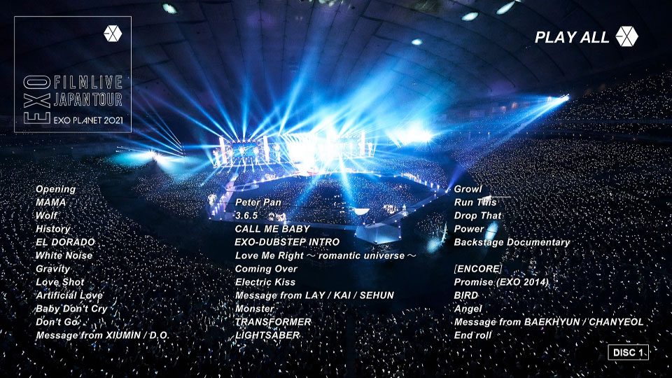 EXO – EXO FILMLIVE JAPAN TOUR -EXO PLANET 2021- [初回生産限定盤] (2022) 1080P蓝光原盘 [3BD BDISO 95.5G]Blu-ray、蓝光演唱会、韩国演唱会2